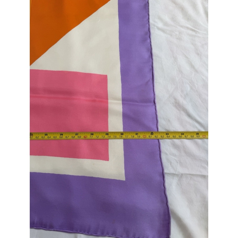 Vintage YSL Yves Saint Laurent Silk Geometric Scarf - Picture 6 of 6